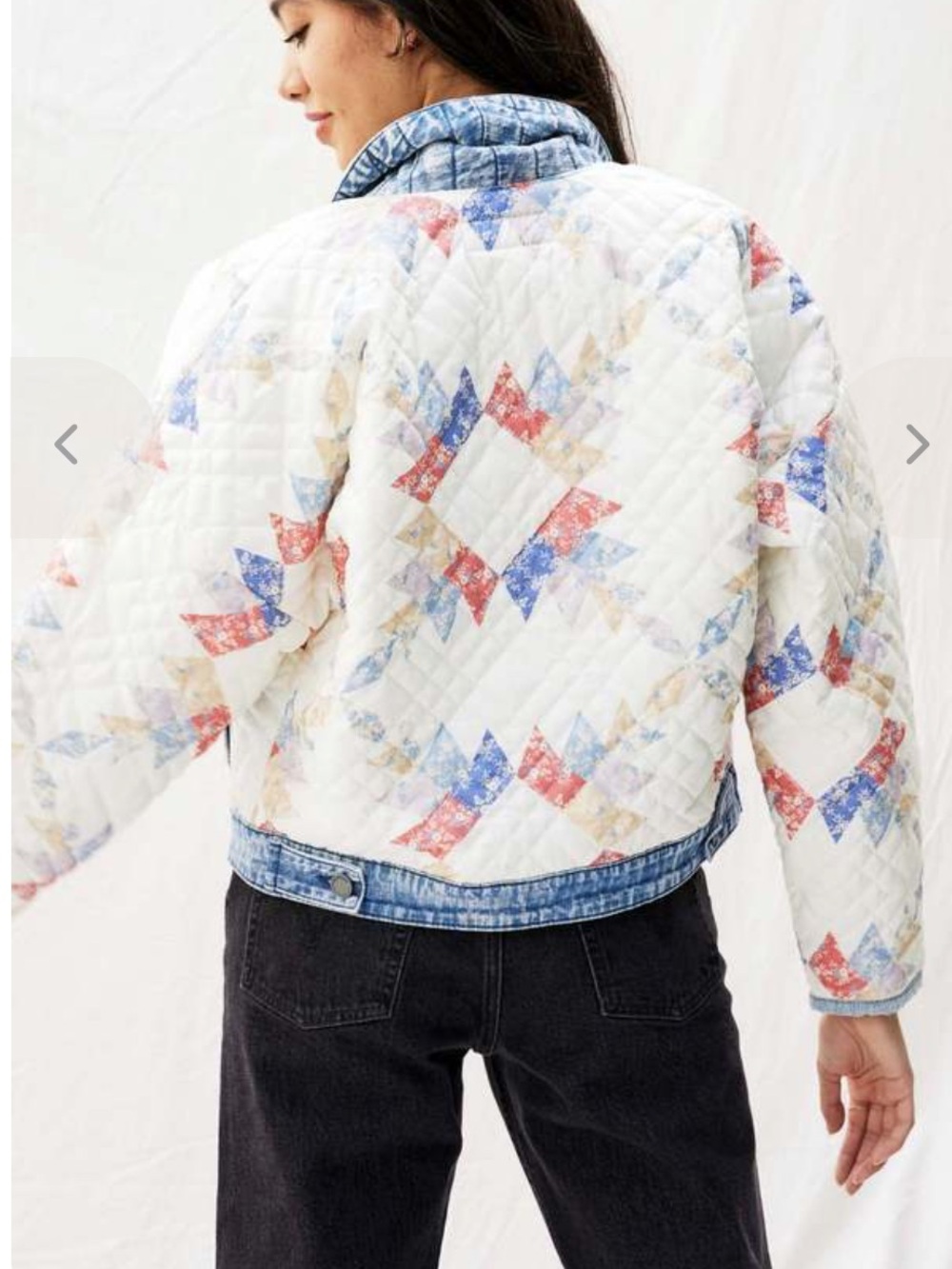 Blank NYC Making Memories Quilted Patchwork Jacket - Picture 2 of 7